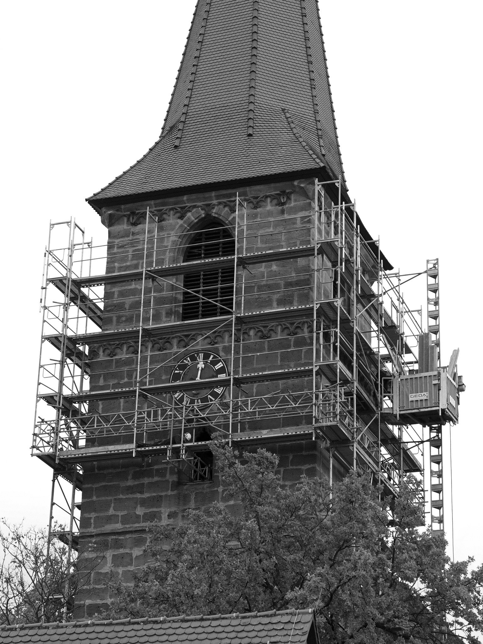 Kirchturm Brückl Gerüstbau Gerüst